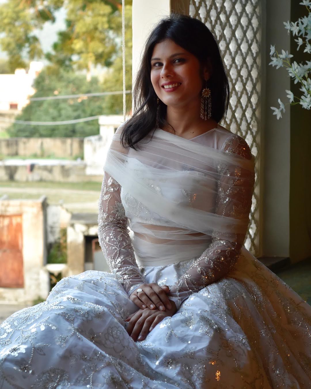 Ivory White Lehenga