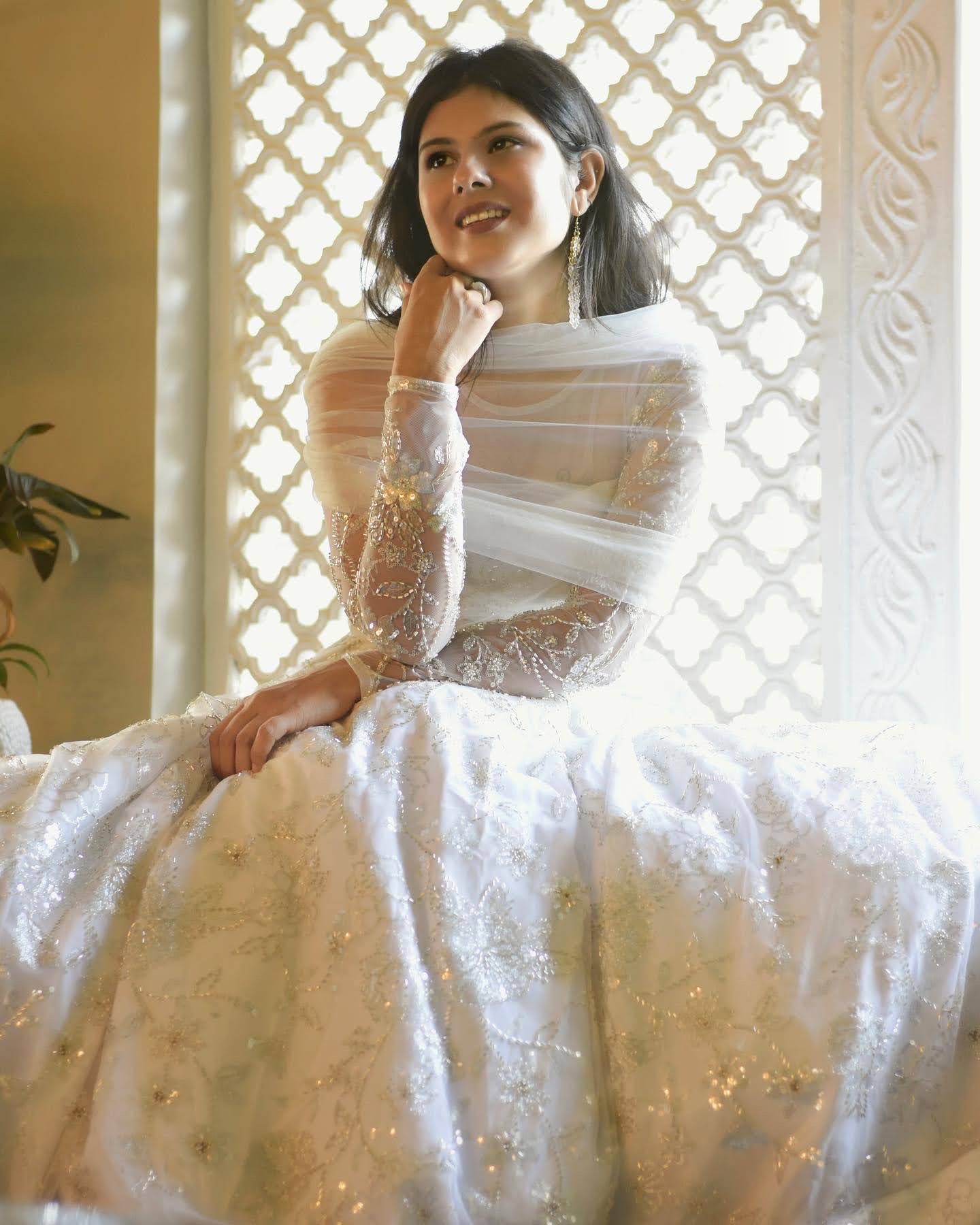 Ivory White Lehenga