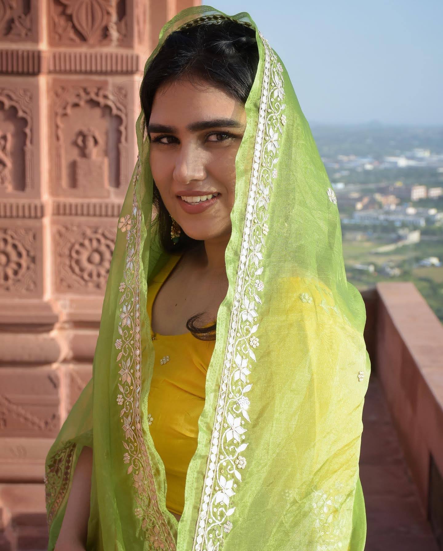 Sunshine Yellow Silk Lehenga set