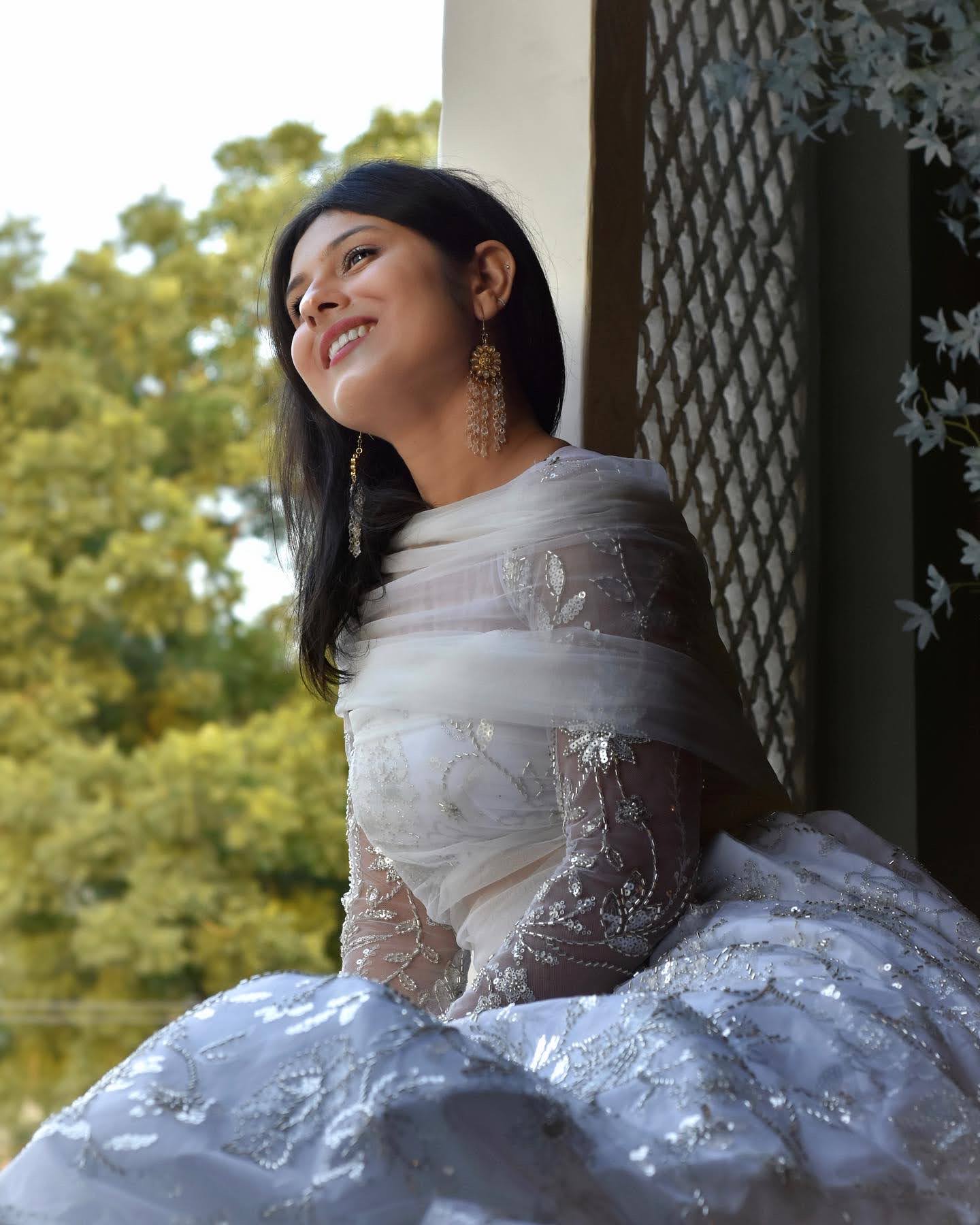 Ivory White Lehenga