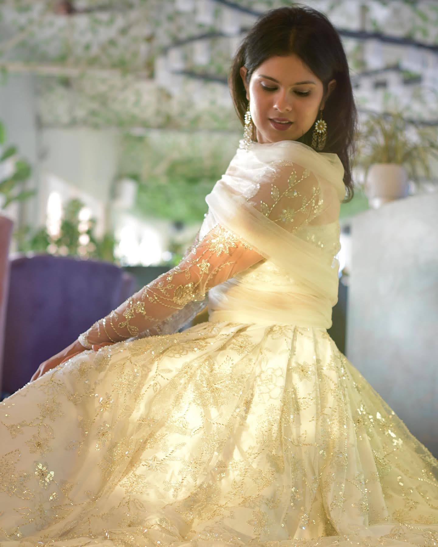 Ivory White Lehenga