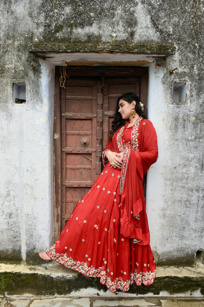 Twilight Rose Lehenga Set