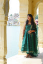 Pine Green Anarkali set