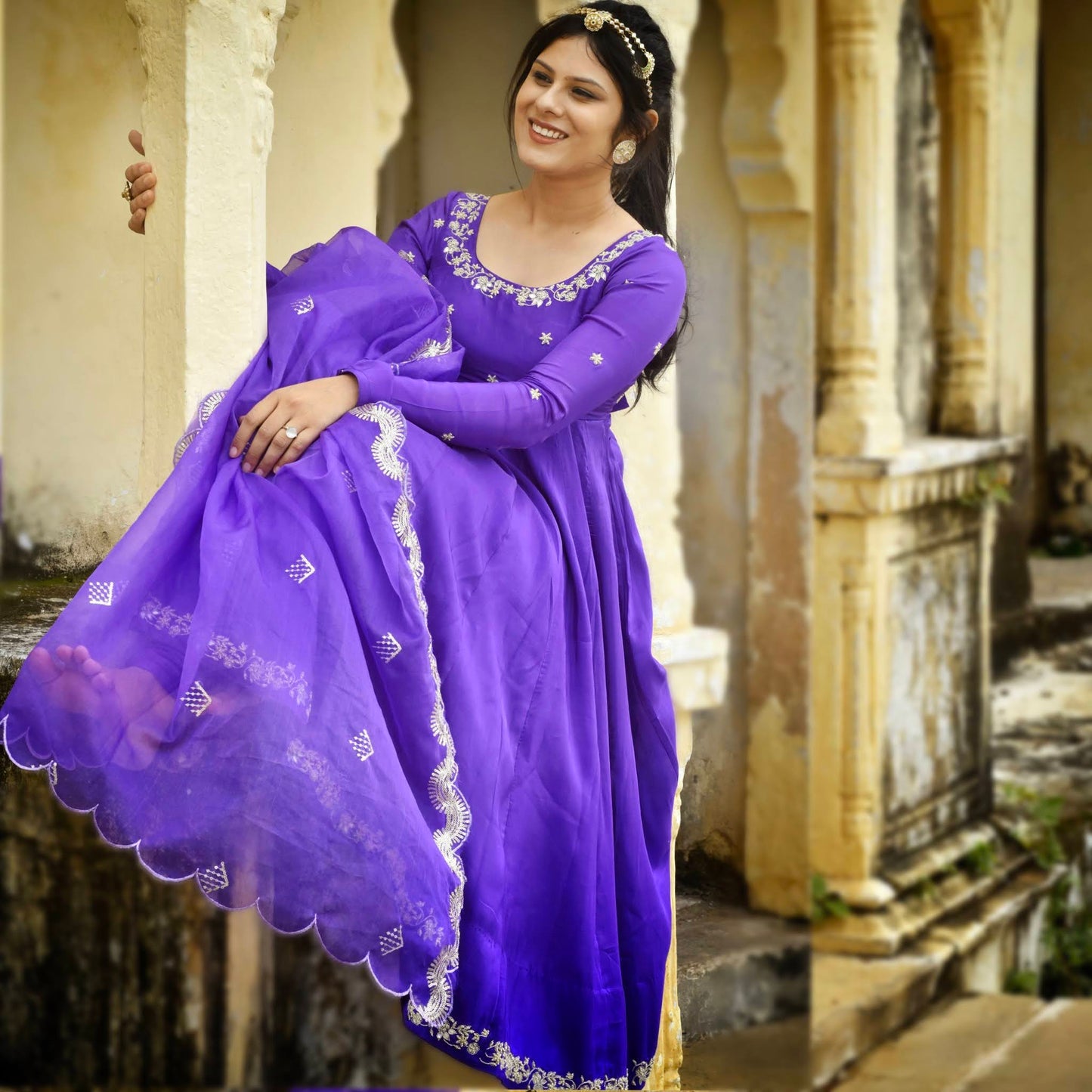 Sattva Anarkali Set