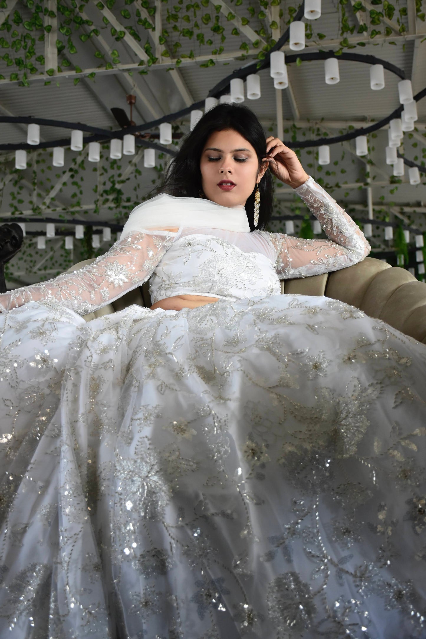 Ivory White Lehenga