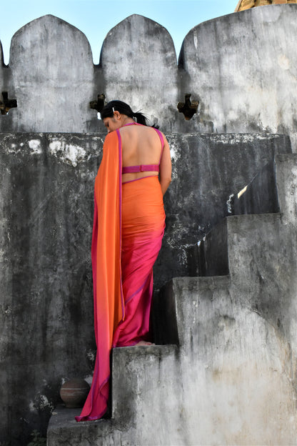 Tangerine Dream Saree