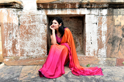 Tangerine Dream Saree