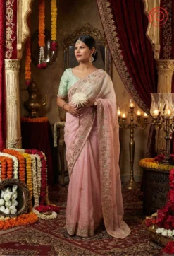 Blush Mint Saree