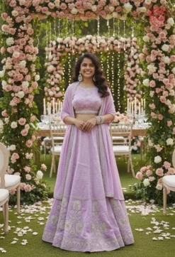 Lilac Lehenga Set