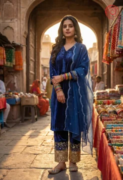 Naqsh Velvet Suit Set