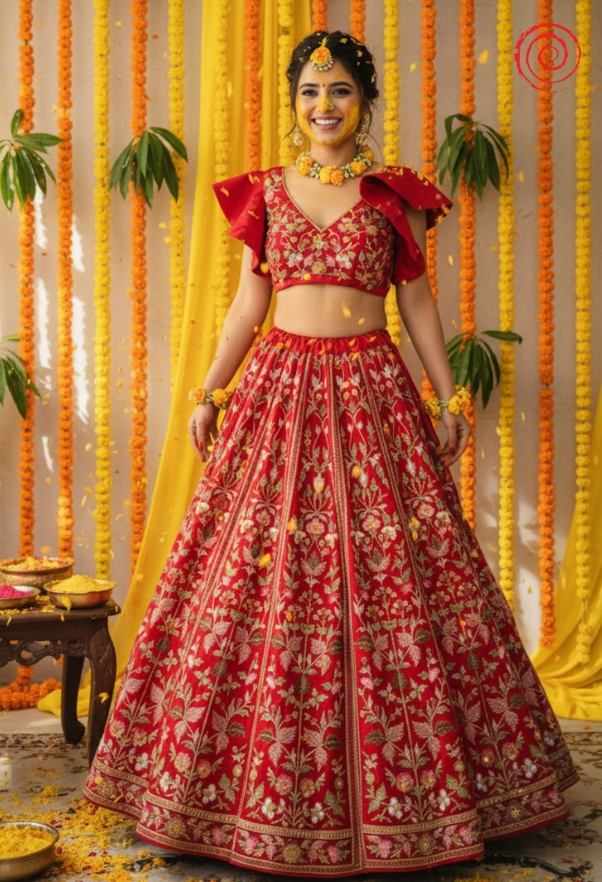 Bageecha Lehenga Set