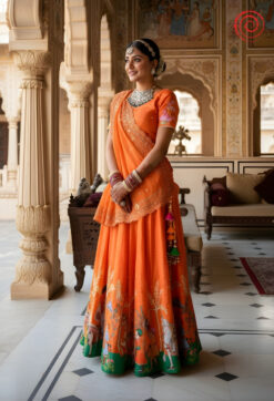 Kesariya Lehenga Set