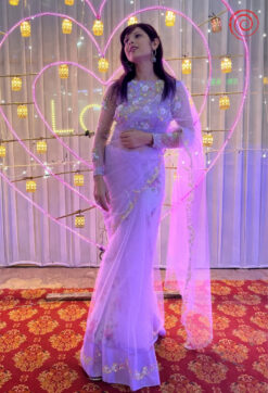 Lilac Bloom Saree house of sivana 01 (223)