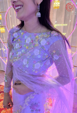Lilac Bloom Saree house of sivana 01 (225)