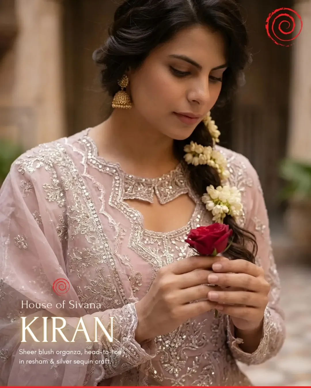 TAAN DILKAUR SI – French Rose Silk Lehenga Set